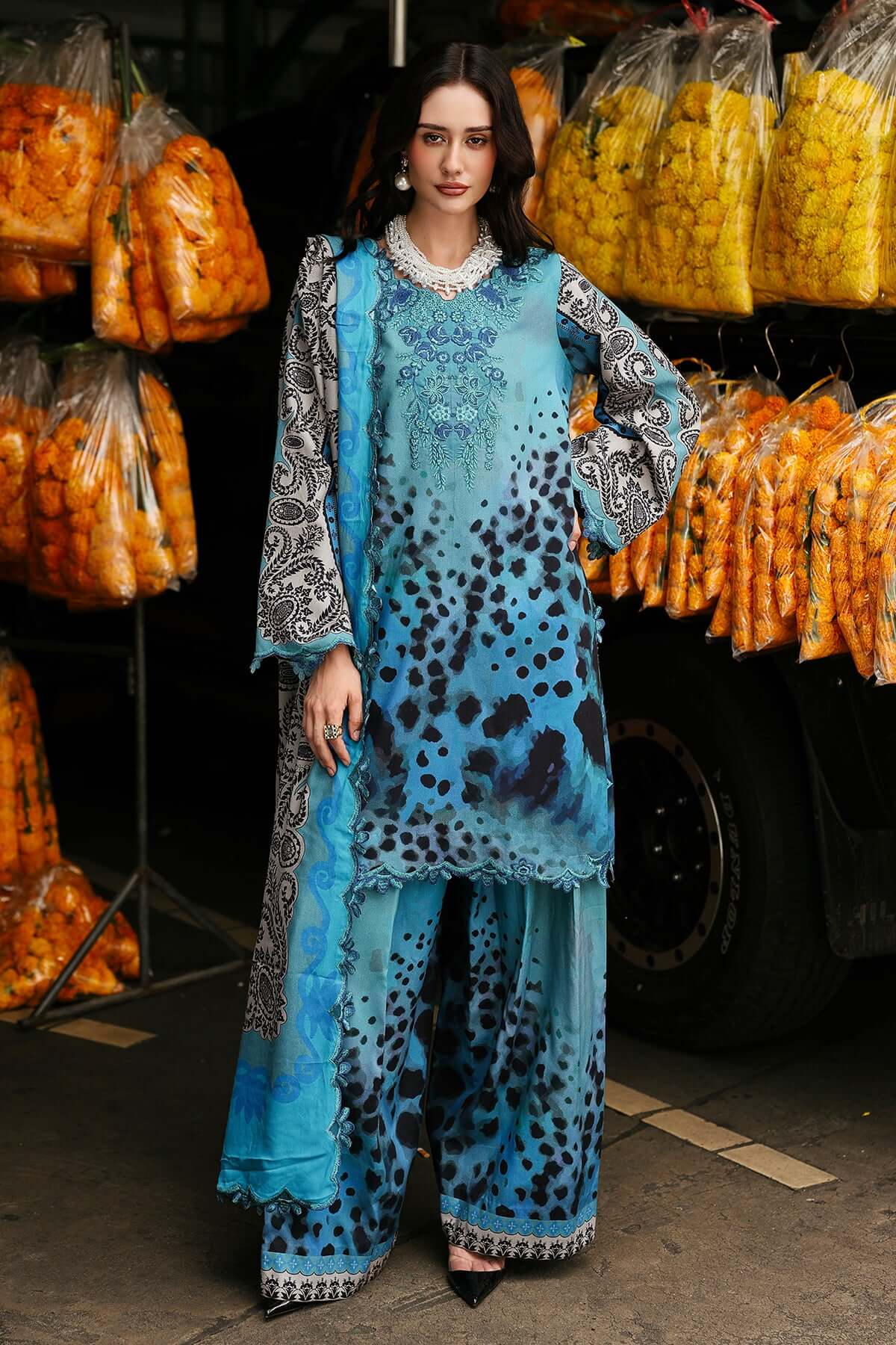 3 Piece Unstitched Embroidered Khaddar Suit | Vol 2