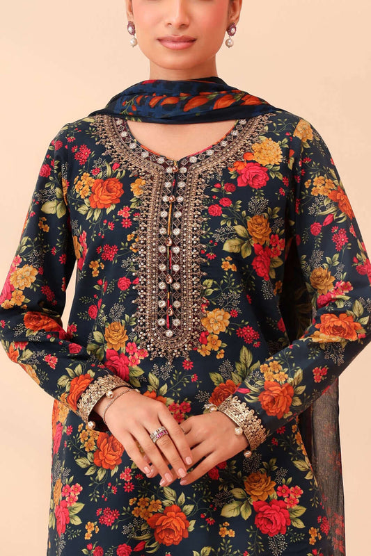 3 Piece Unstitched Embroidered Khaddar Suit | Vol 2