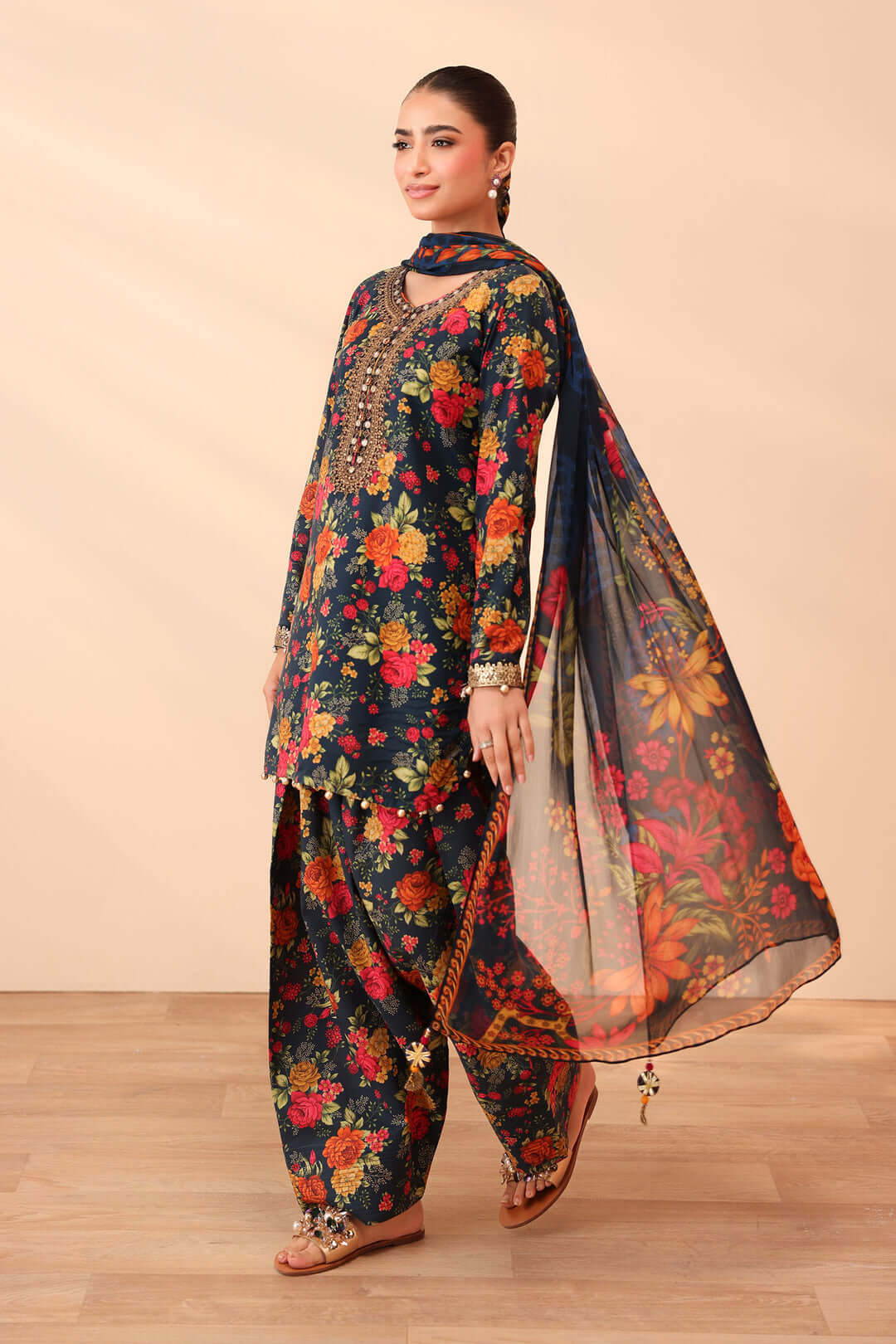 3 Piece Unstitched Embroidered Khaddar Suit | Vol 2