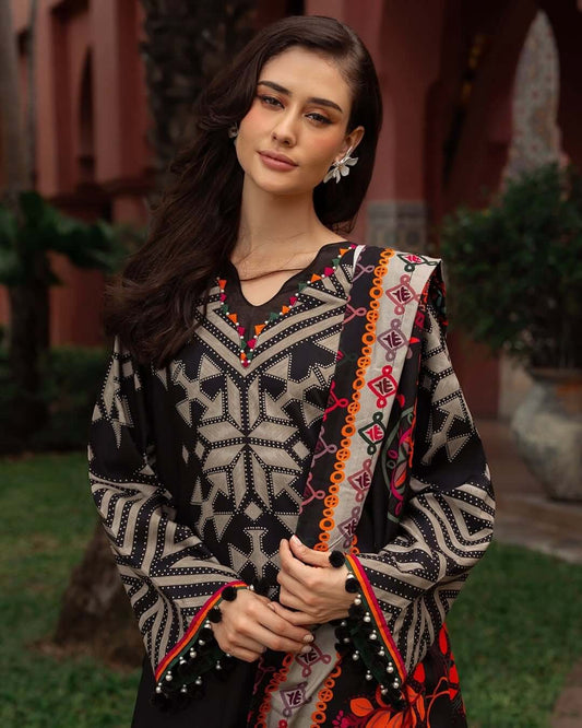 3 Piece Unstitched Digital Printed Khaddar Suit | Vol 2