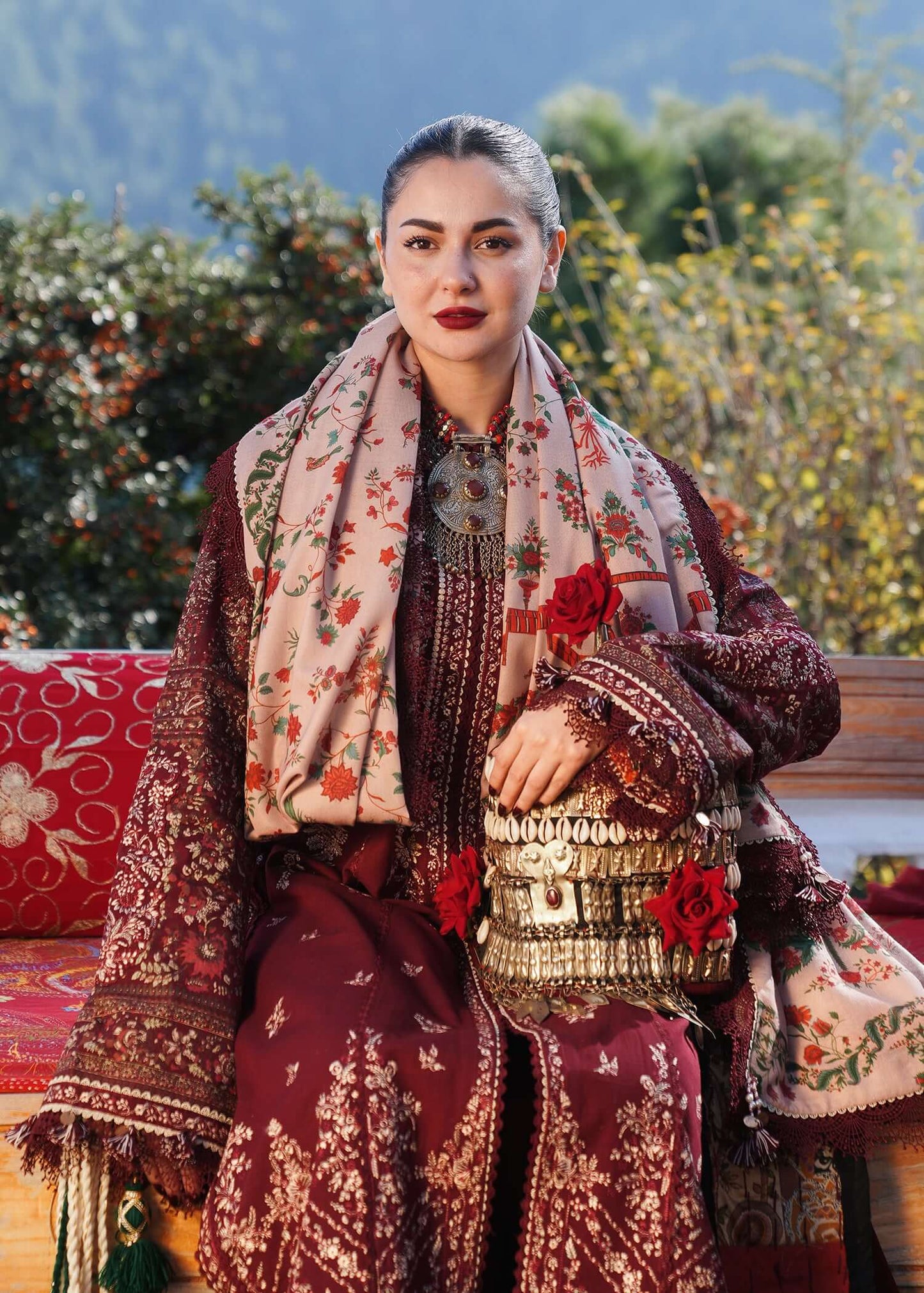 3 Piece Unstitched Embroidered Dhanak Suit | Vol 2