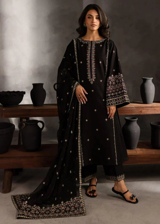 3 Piece Unstitched Embroidered Dhanak Suit | Vol 2