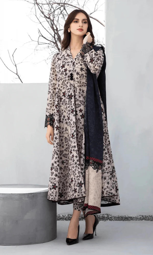 3 Piece Unstitched Digital Printed Khaddar Suit | Vol 2