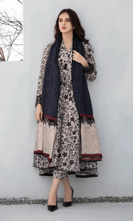 3 Piece Unstitched Digital Printed Khaddar Suit | Vol 2