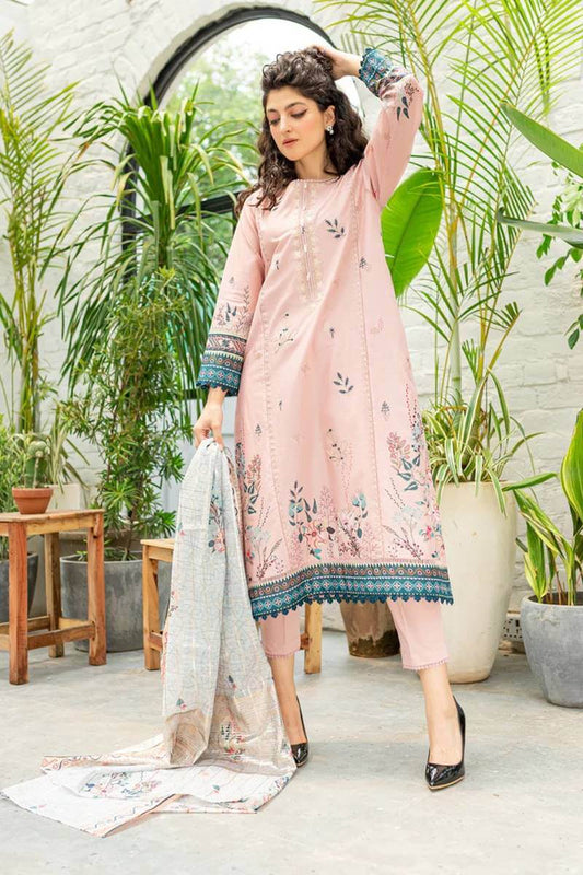 3 Piece Unstitched Embroidered Linen Suit | Vol 2
