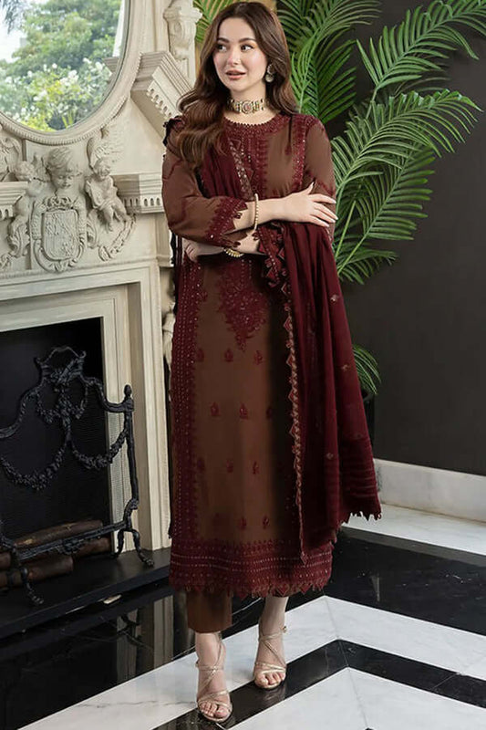 3 Piece Unstitched Embroidered Dhanak Suit | Vol 2