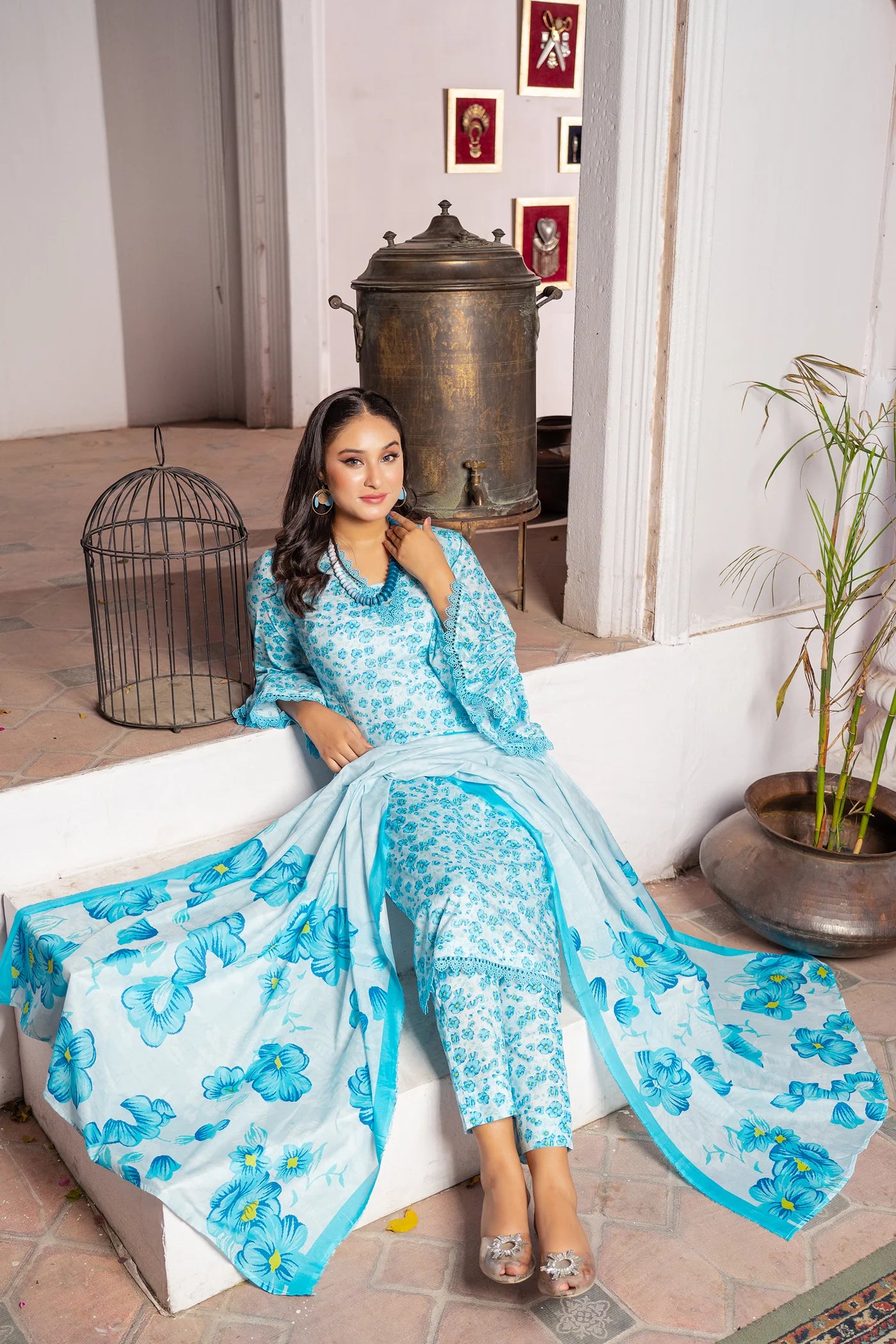 3 Piece Printed Lawn Unstitched Suit | Printed Lawn-25