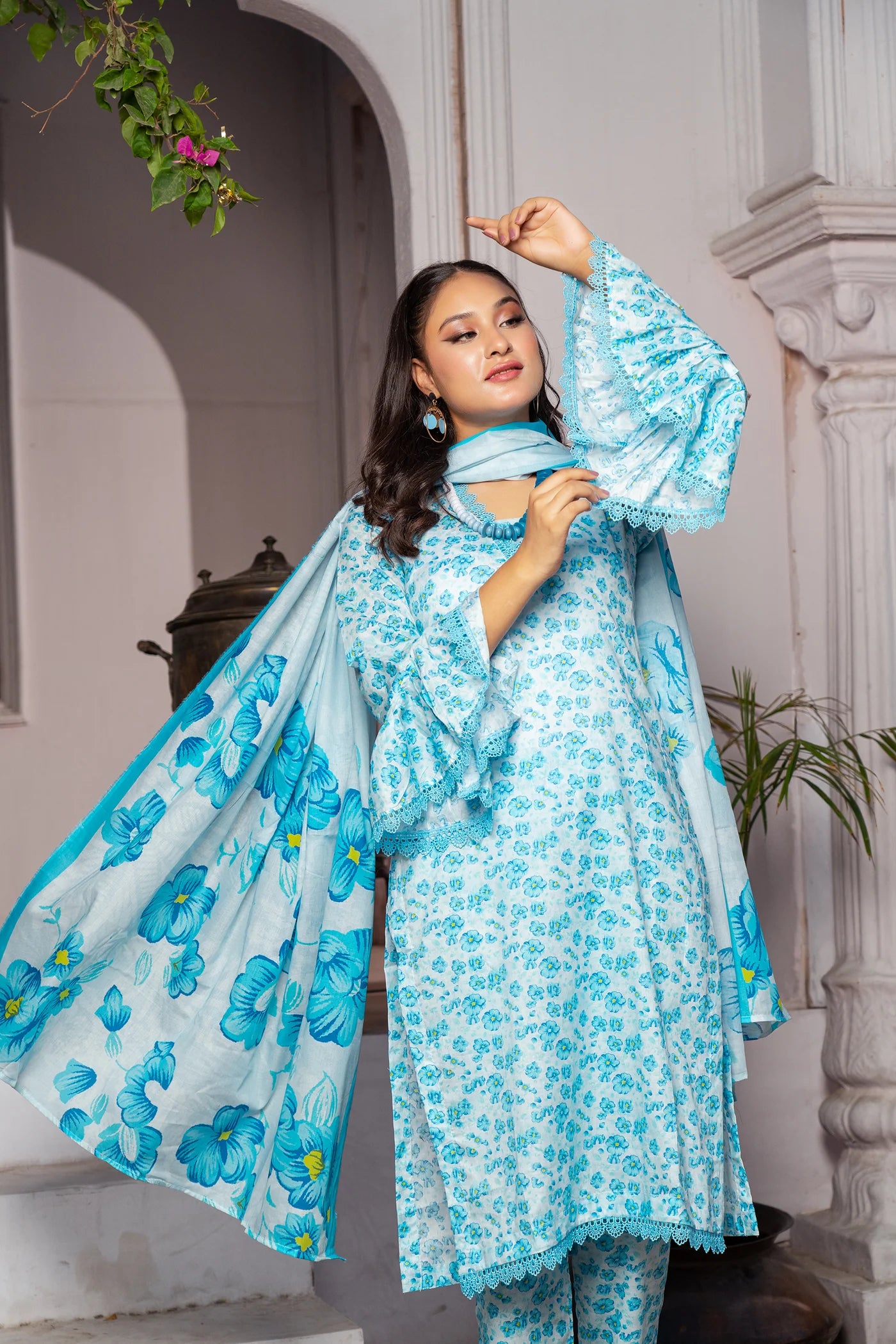 3 Piece Printed Lawn Unstitched Suit | Printed Lawn-25