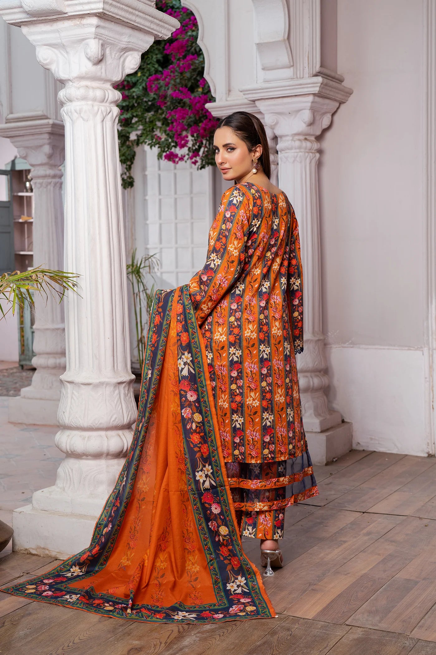 3 Piece Printed Lawn Unstitched Suit | Printed Lawn-25
