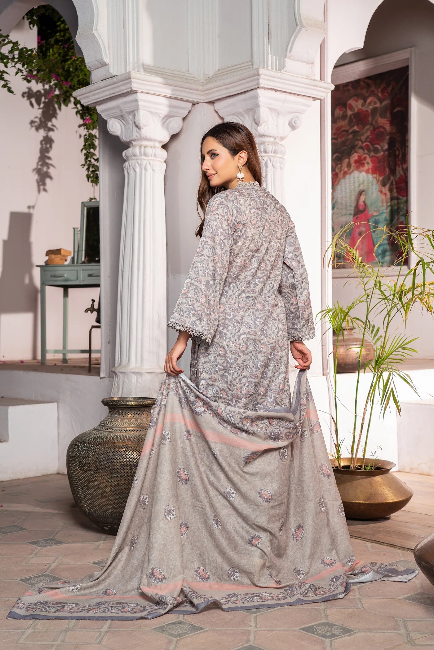 3 Piece Printed Lawn Unstitched Suit |  Printed Lawn-25