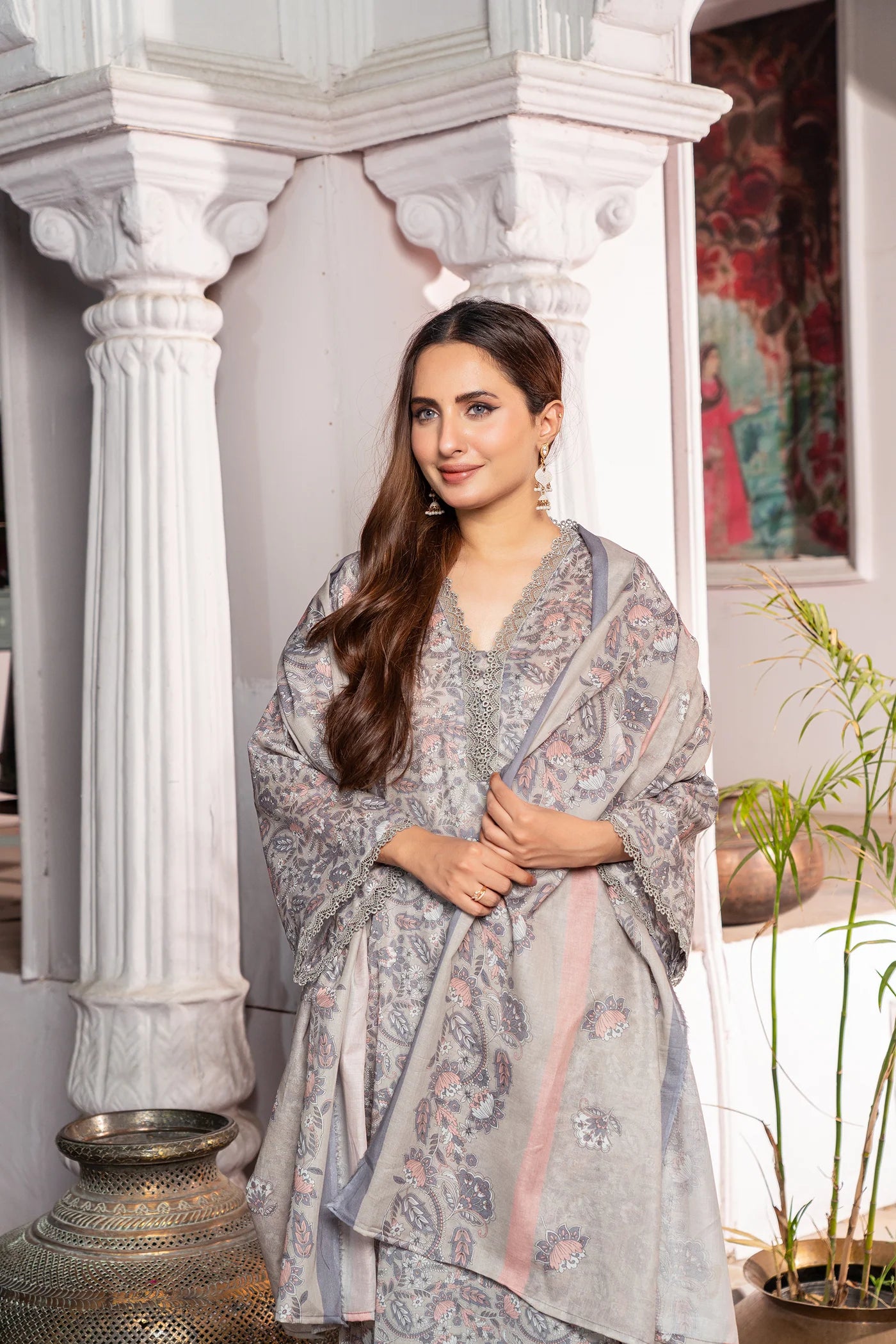 3 Piece Printed Lawn Unstitched Suit |  Printed Lawn-25