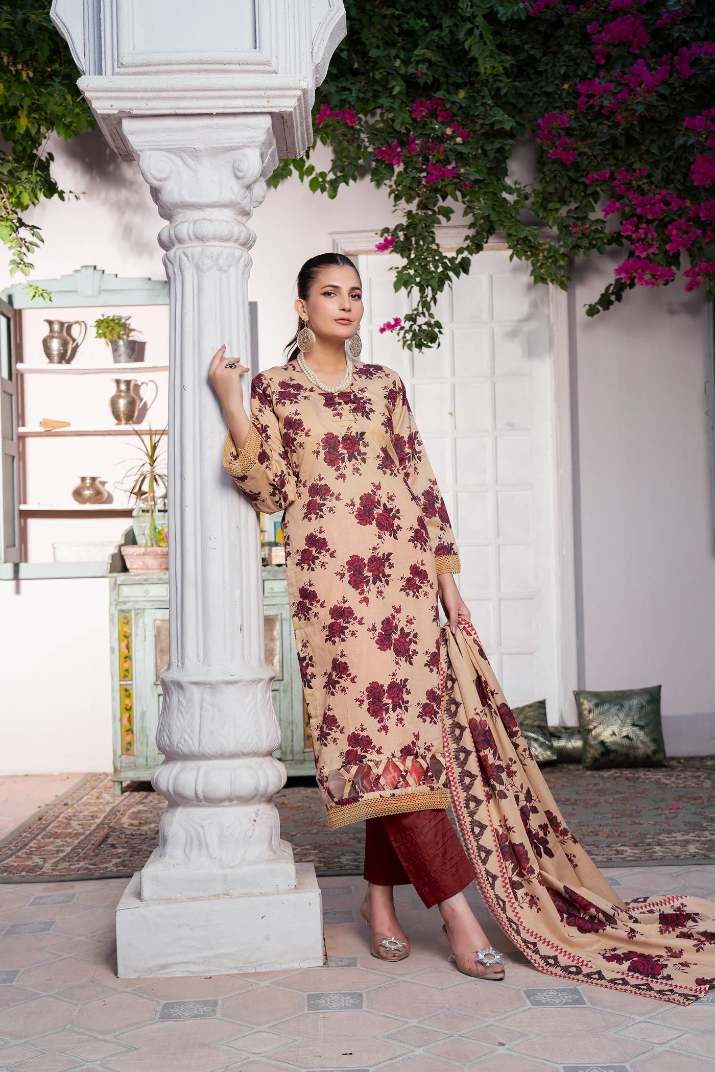 3 Piece Printed Lawn Unstitched Suit | Printed Lawn-25