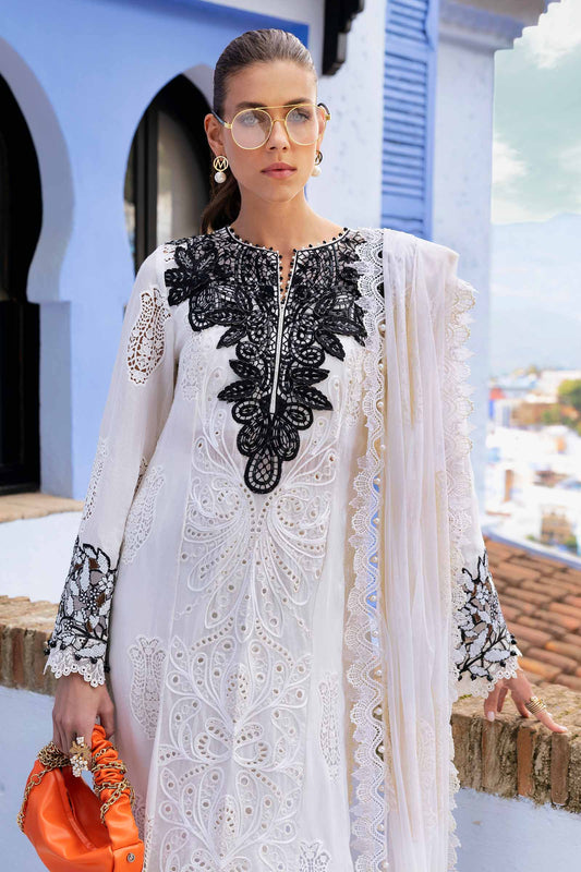 3 Piece Unstitched Embroidered Lawn Suit