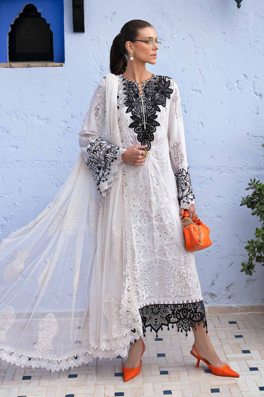 3 Piece Unstitched Embroidered Lawn Suit