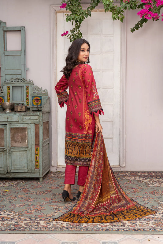 3 Piece Printed Lawn Unstitched Suit | Printed Lawn-25