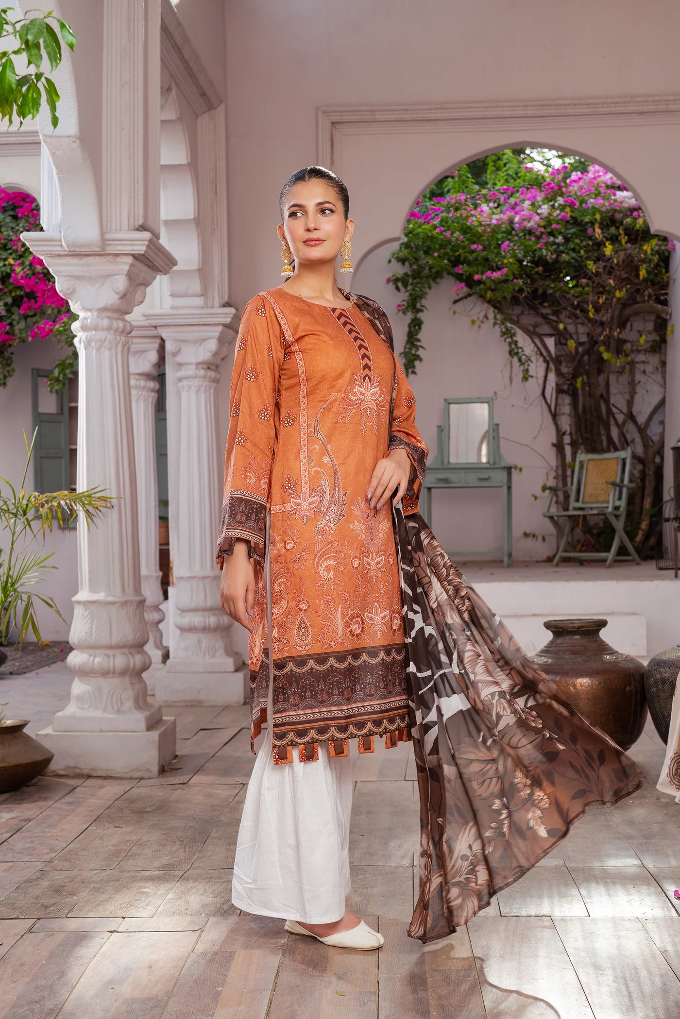 3 Piece Printed Lawn Unstitched Suit | Printed Lawn-25