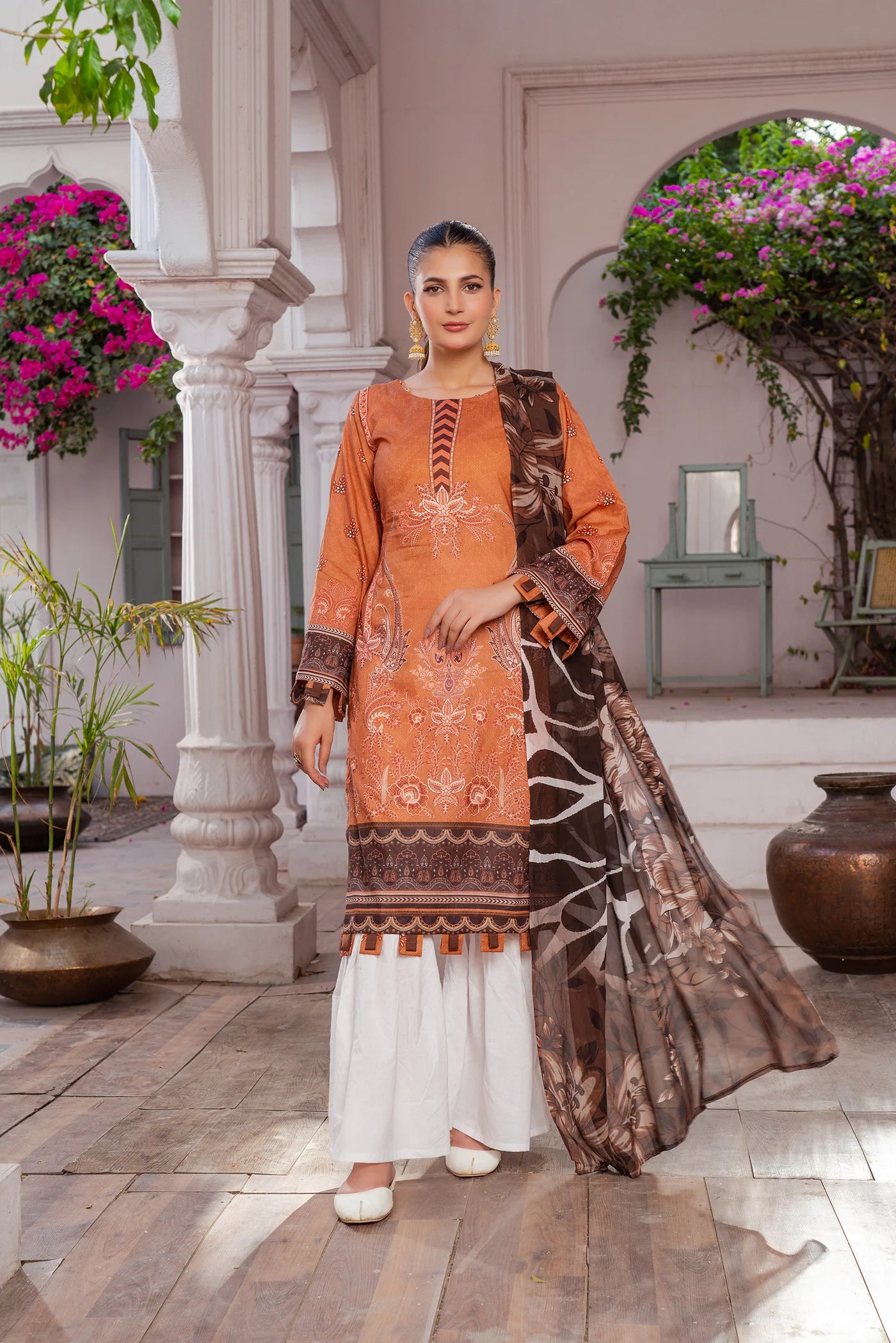 3 Piece Printed Lawn Unstitched Suit | Printed Lawn-25