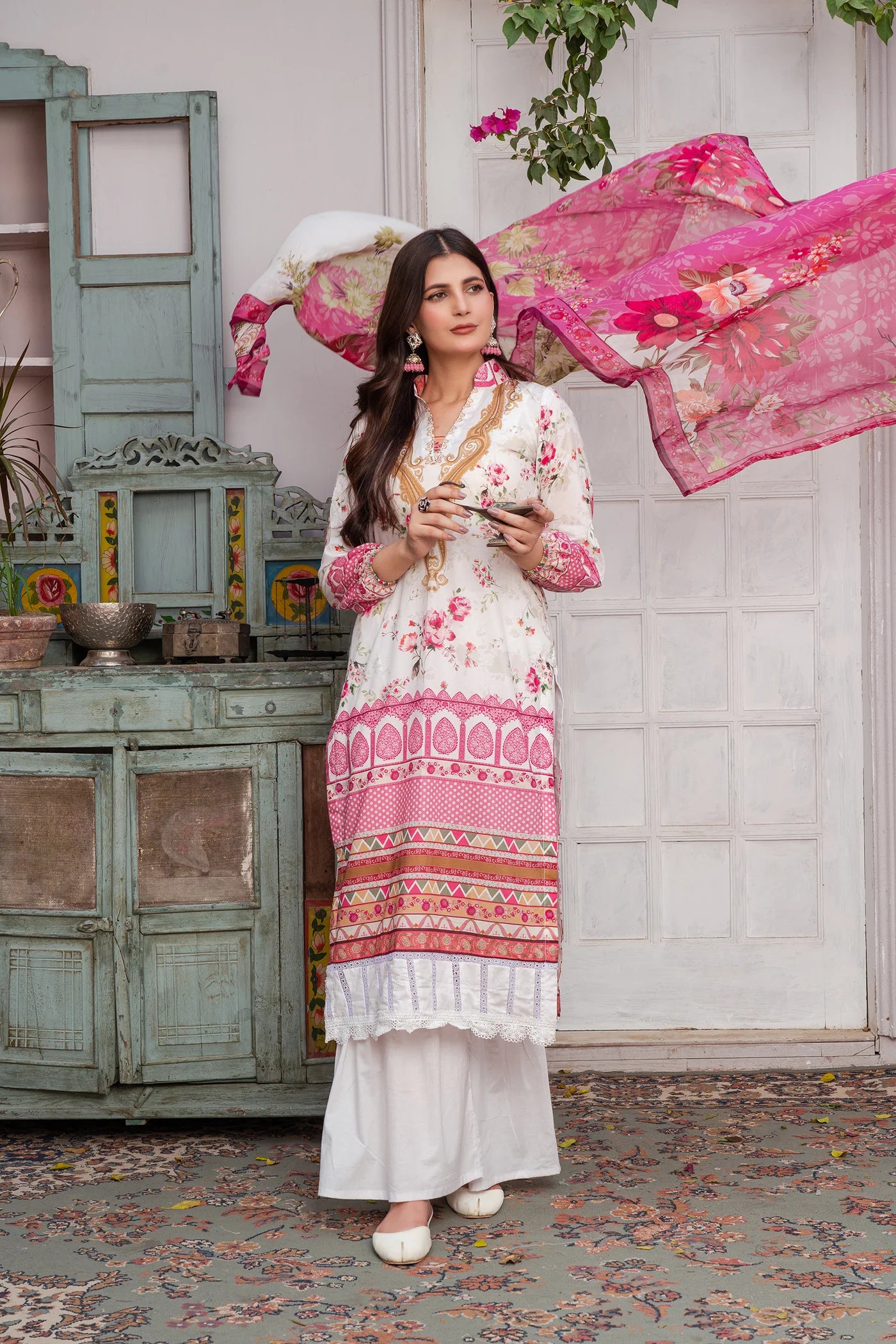3 Piece Printed Lawn Unstitched Suit | Printed Lawn-25