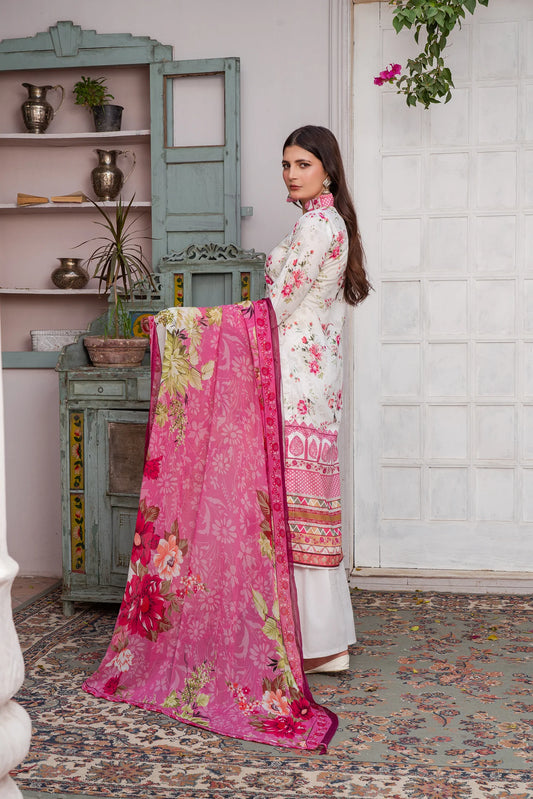 3 Piece Printed Lawn Unstitched Suit | Printed Lawn-25