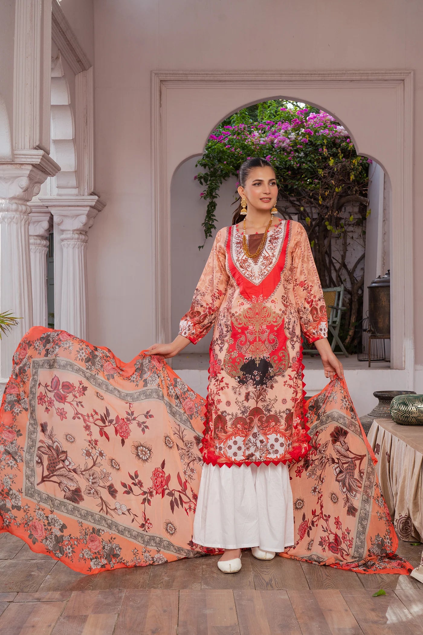 3 Piece Printed Lawn Unstitched Suit | Printed Lawn-25