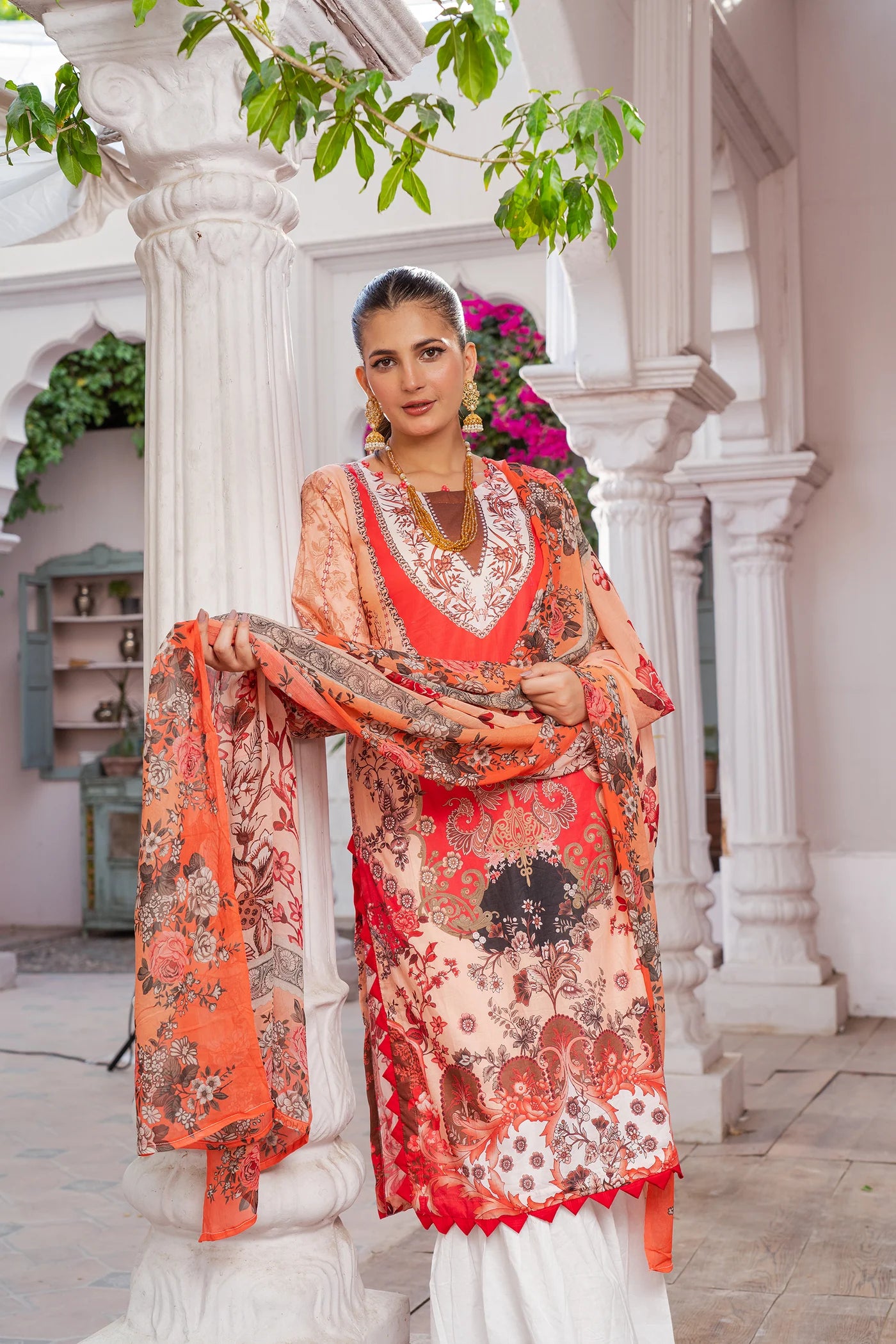 3 Piece Printed Lawn Unstitched Suit | Printed Lawn-25