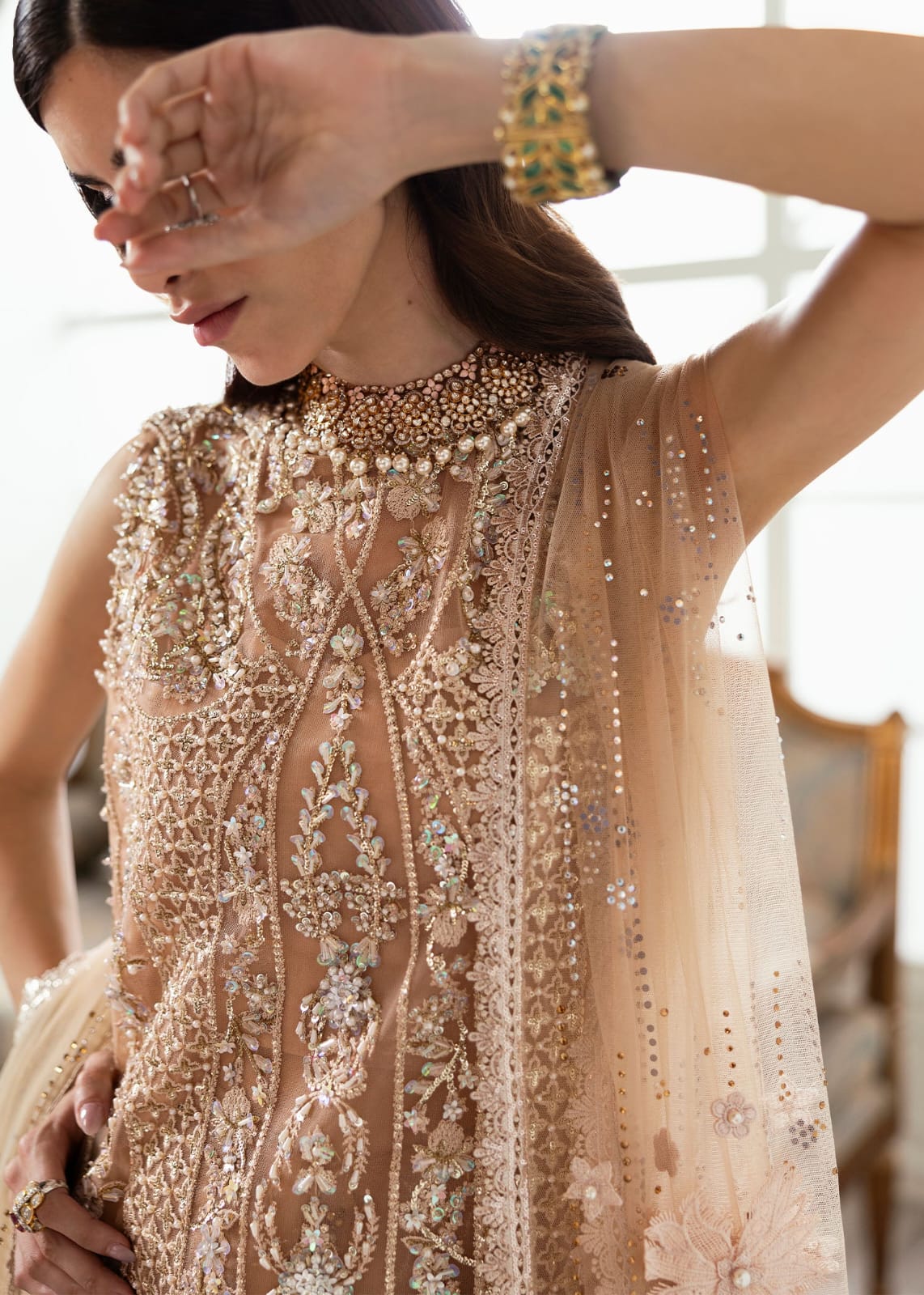 Stardust 3 Piece Unstitched Suit | Gleam - 25