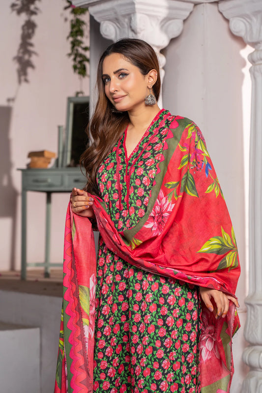 3 Piece Printed Lawn Unstitched Suit | Printed Lawn-25