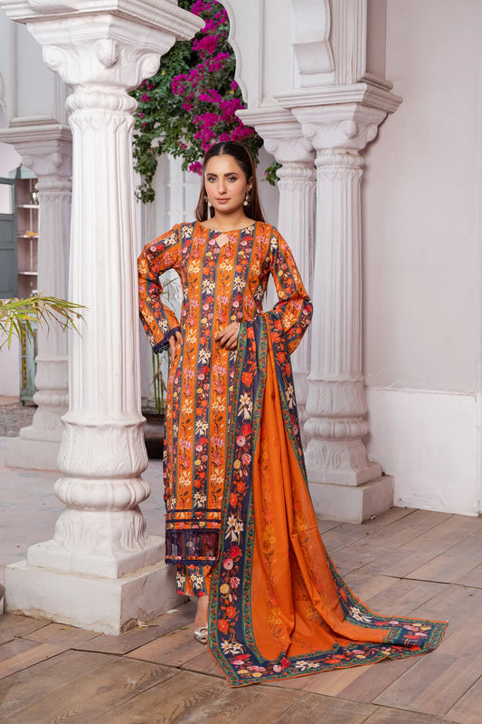 3 Piece Printed Lawn Unstitched Suit | Printed Lawn-25