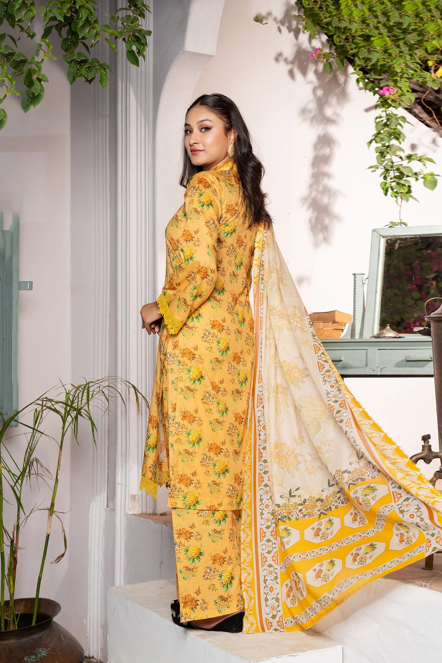 3 Piece Printed Lawn Unstitched Suit | Printed Lawn-25