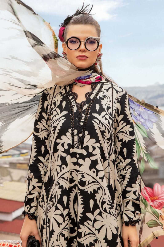 3 Piece Unstitched Embroidered Khaddar Suit with Printed Khaddar Shawl | Vol 2