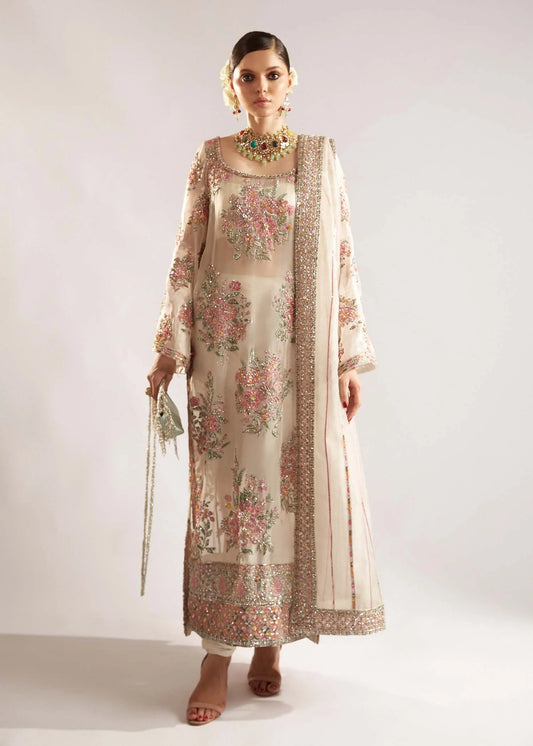 EURU 3 Piece Unstitched Suit | Gleam 25