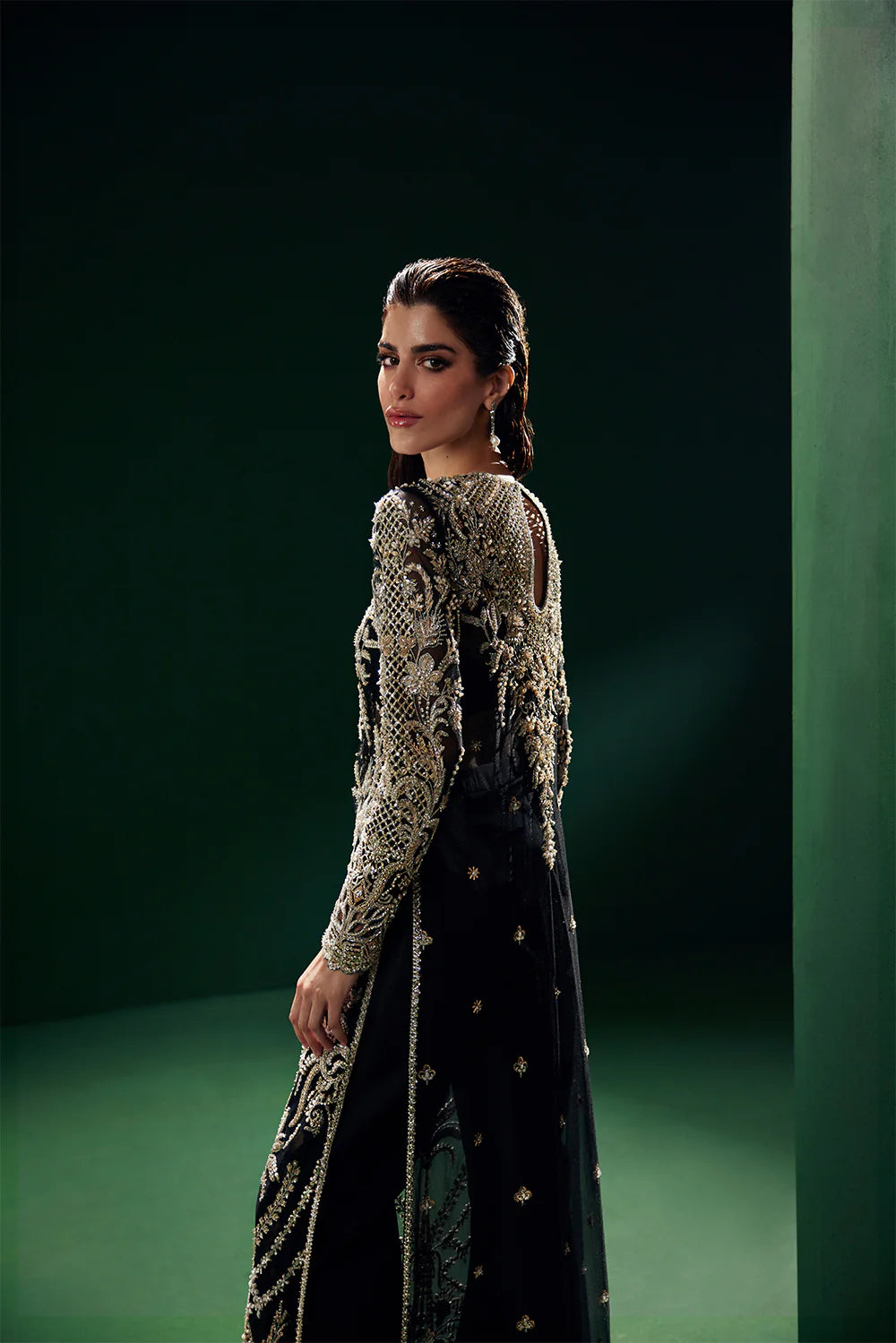 ELCAT 3 Piece Embroidered Chiffon Suit |  Gleam 25