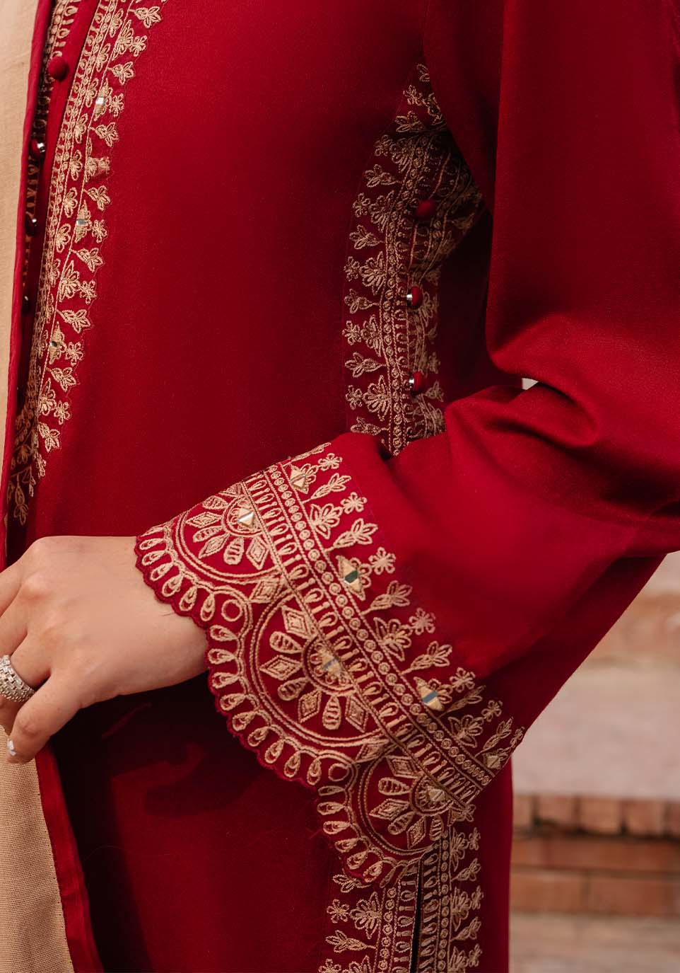 3 Piece Unstitched Embroidered Dhanak Suit | Vol 1