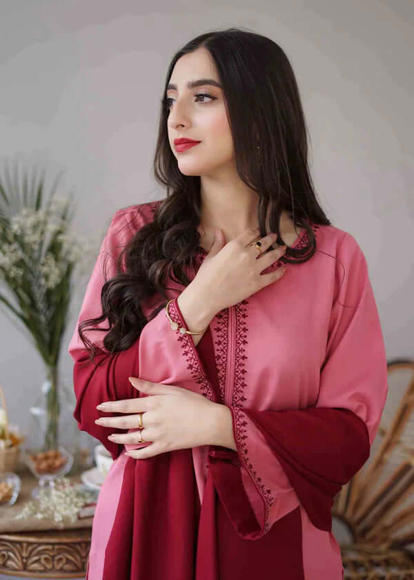 3 Piece Unstitched Embroidered Dhanak Suit | Vol 1