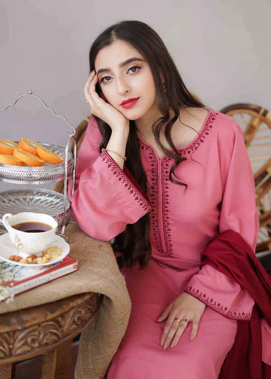 3 Piece Unstitched Embroidered Dhanak Suit | Vol 1