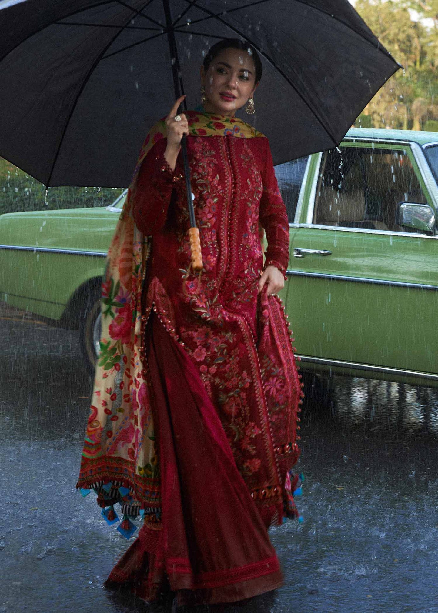 3 Piece Unstitched Embroidered Dhanak Suit  | Vol 1