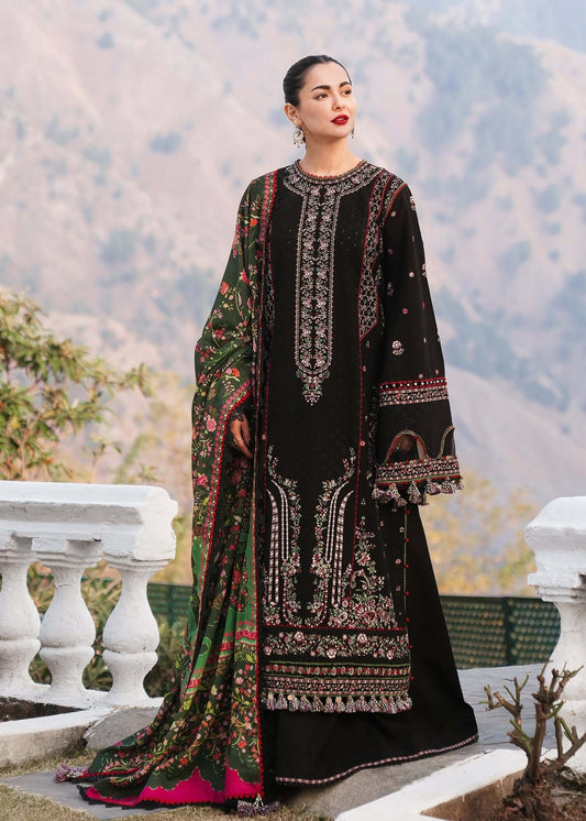 3 Piece Unstitched Embroidered Dhanak Suit | Vol 1
