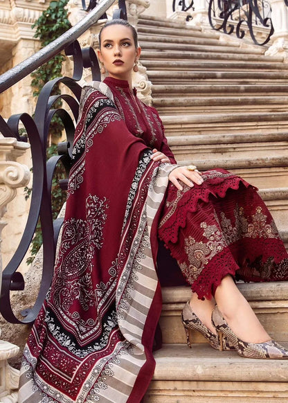 3 Piece Unstitched Embroidered Dhanak Suit | Vol 2