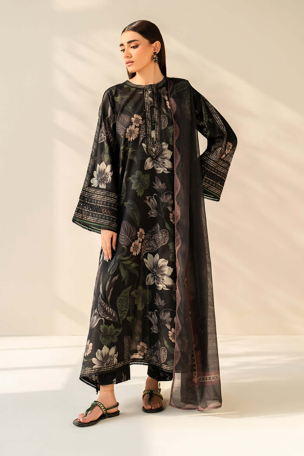 3 Piece Unstitched Embroidered Khaddar Suit | Vol 2