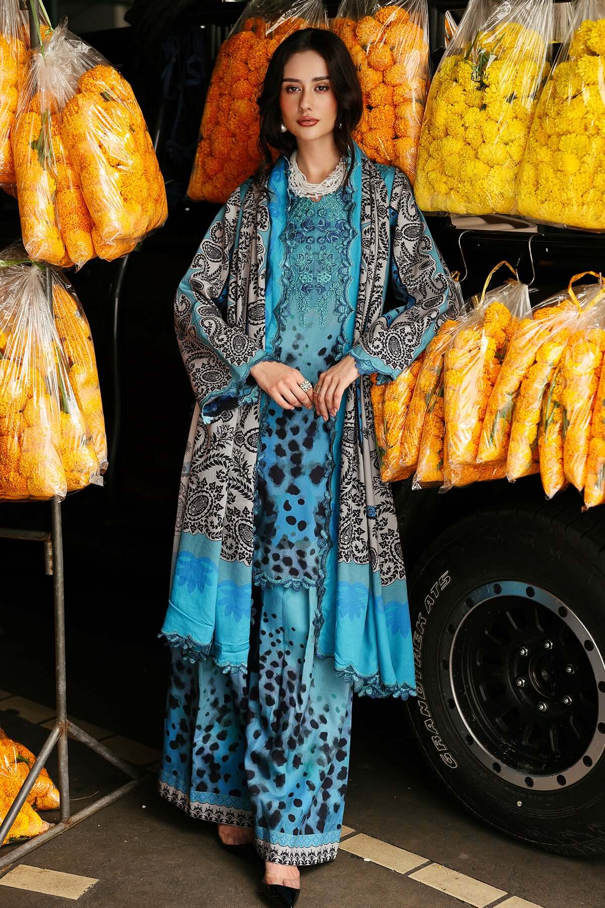 3 Piece Unstitched Embroidered Khaddar Suit | Vol 2