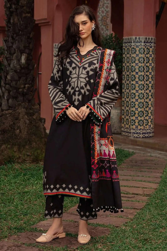 3 Piece Unstitched Digital Printed Khaddar Suit | Vol 2