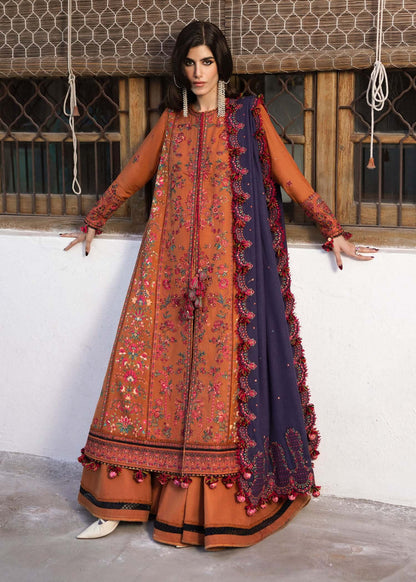 3 Piece Unstitched Embroidered Dhanak Suit | Vol 2