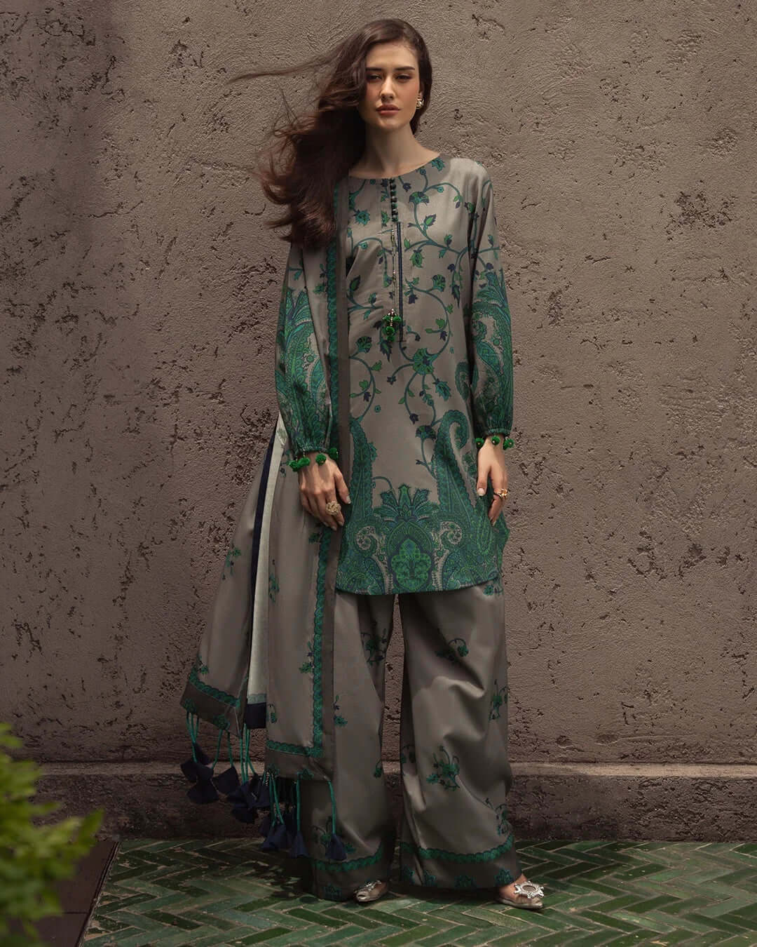 3 Piece Unstitched Digital Printed Khaddar Suit | Vol 2