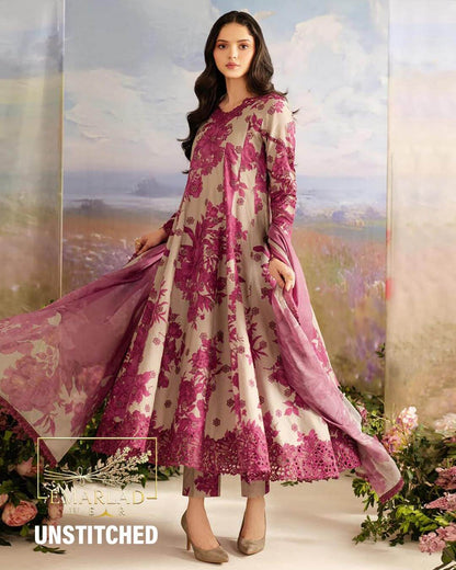 3 Piece Unstitched Embroidered Khaddar Suit | Vol 2