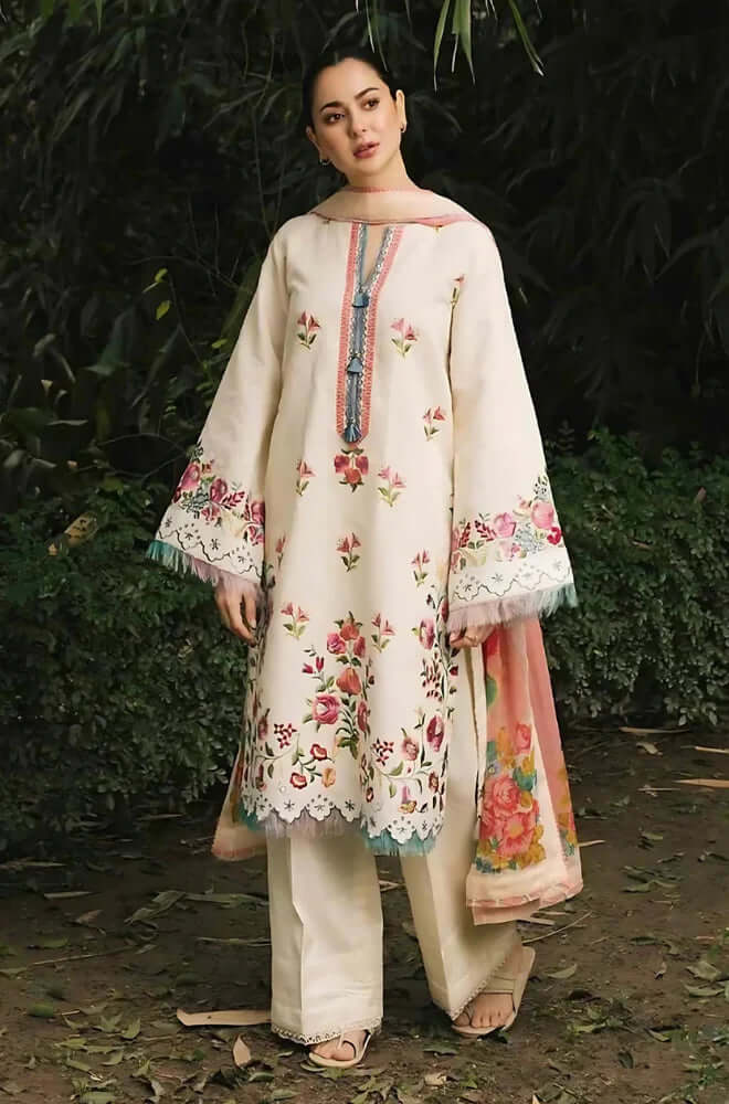 3 Piece Unstitched Heavy Embroidered Dhanak Suit | Vol 2