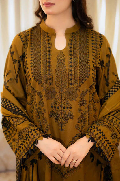 3 Piece Unstitched Heavy Embroidered Dhanak Suit | Vol 2