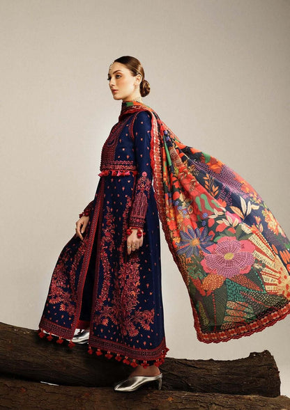 3 Piece Unstitched Embroidered Dhanak Suit | Vol 2