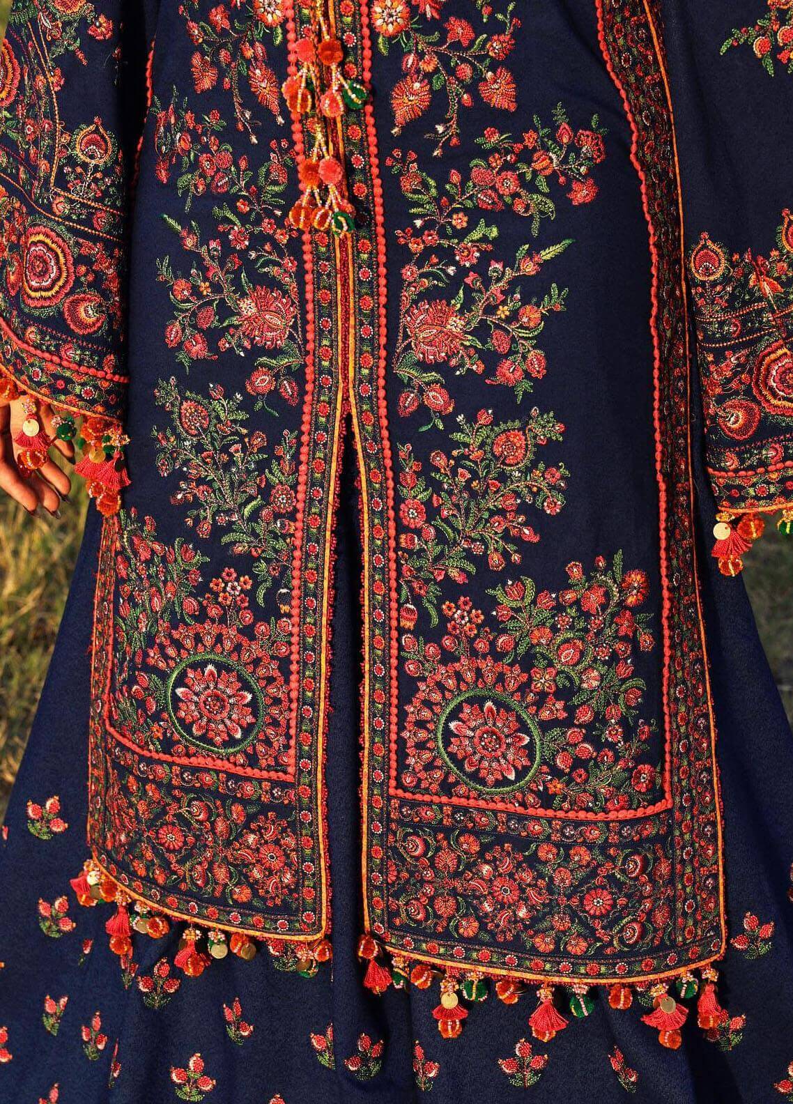 3 Piece Unstitched Embroidered Dhanak Suit  | Vol 2