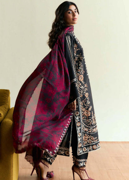 3 Piece Unstitched Embroidered Dhanak Suit | Vol 2