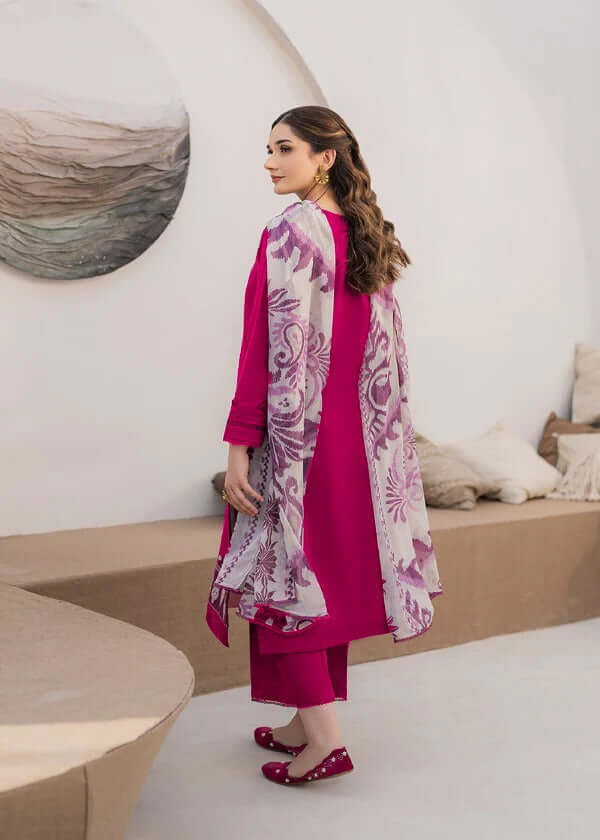 3 Piece Unstitched Embroidered Dhanak Suit | Vol 2